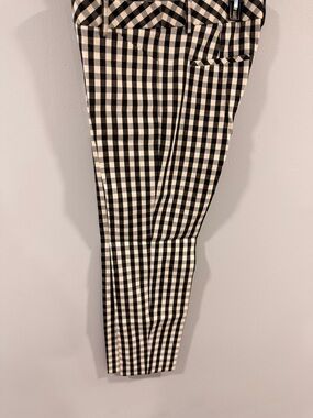 Express Black and White Gingham Editor Pants